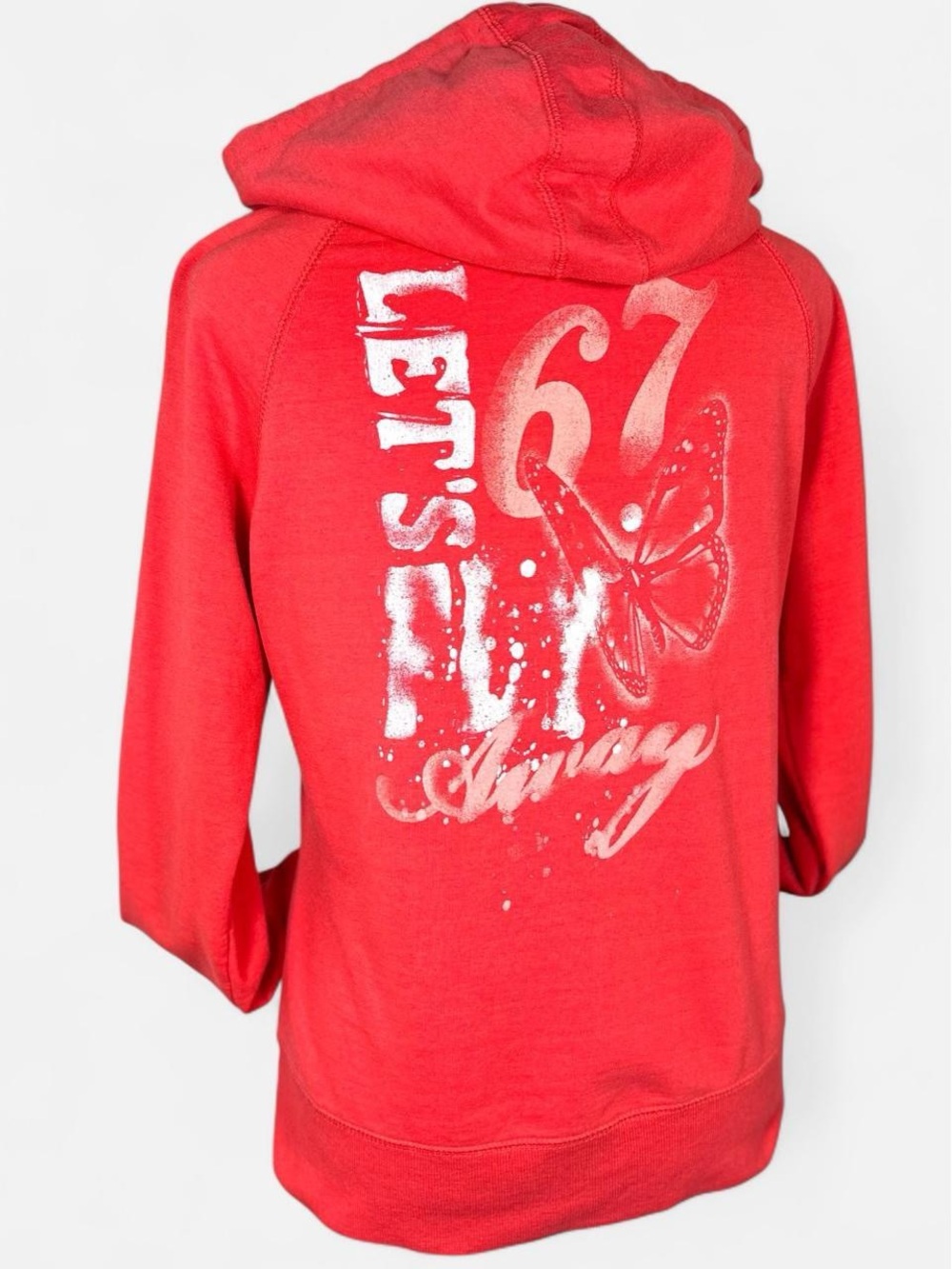 Vintage Y2K Hoodie, 725 Originals, Pink Graphic Print, Size Medium